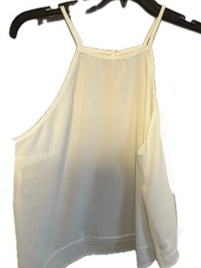 SHEIN Cream High-Neck Spaghetti Strap Camisole